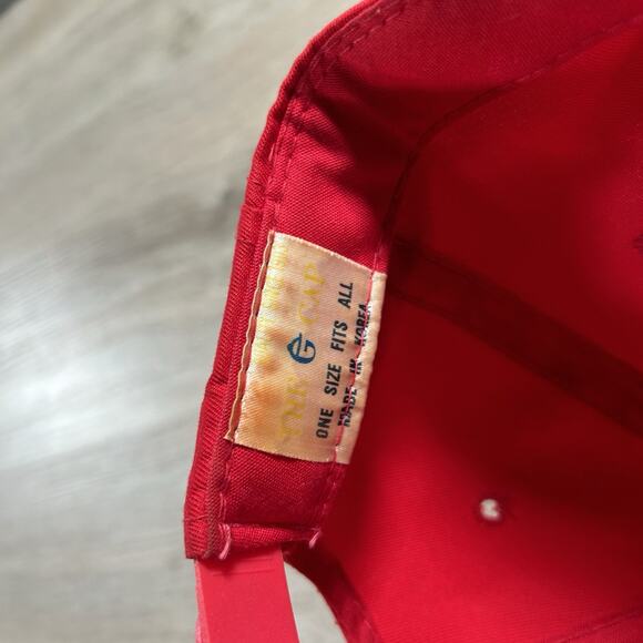 Vintage 1993 Chicago Bulls Hat Snapback NBA Champs 3 Peat Jordan Red G Cap - Picture 4 of 9